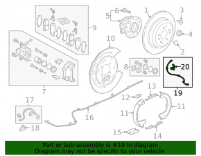 ABS Sensor Rear Left Acura MDX 14-16 AWD