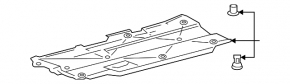 Bottom protection left Toyota Prius 50 16-18