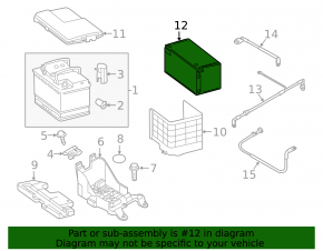 Battery housing VW Jetta 19-