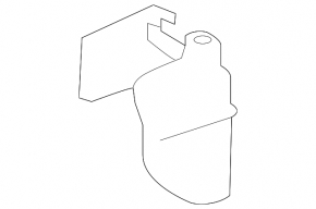 Passenger seat runner plug rear right Toyota Prius 30 10-15 black