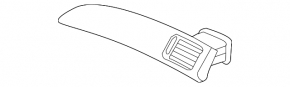 Right dashboard air duct deflector Honda Accord 13-15 black