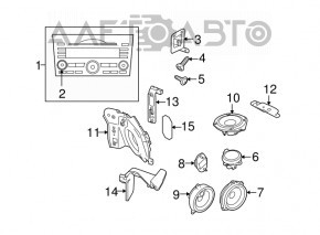 CD changer Subaru Outback 10-11