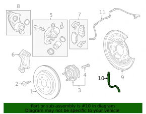 Brake hose rear right Chevrolet Camaro 16-