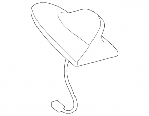 Antenna fin Lexus GS350 GS450h 06-09 without lexus link