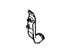 Front pillar trim lower left Ford Flex 09-19 gray, scratches