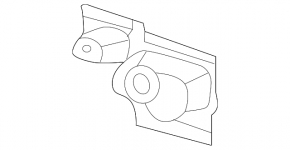 Right grille license plate bracket for Audi A5 F5 20-25