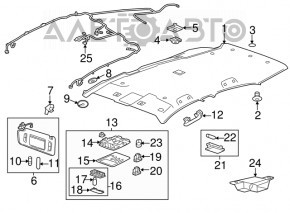 Buick Encore 13-16 front light grey for sunroof
