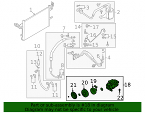 Air conditioning compressor Ford Flex 09-12 prerest