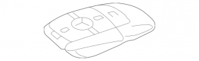 Smart key Mercedes W213 E 17-23 4 buttons, keyless