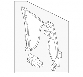 Front left window regulator with motor for Lincoln MKX 2016-2018