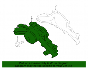 Mitsubishi Outlander 2005-2013 3.0 Water Pump