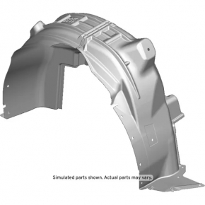 Rear left fender liner Chevrolet Volt 16 - torn