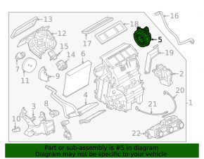 Heater fan motor Nissan Kicks 18-24