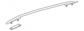 Roof rail right VW Atlas 18- chrome, scratch