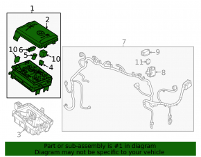 Buick Encore 18-21 underhood fuse box assembly