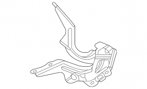 Hood hinge right Toyota Sienna 21-25