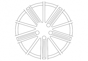 Wheel disk R18 VW Tiguan 09-16 light curb