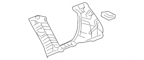 Upper right arch trim Toyota Rav4 06-12