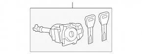 Front left lock cylinder for Lexus CT200h 11-17