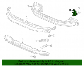 Front bumper bracket right Acura Integra 23-25 Base, a-spec, bumper support, Type s, bumper support