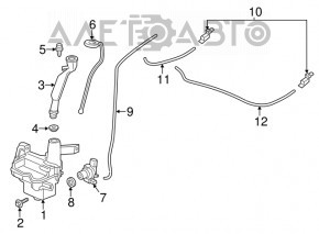 Acura ILX 13 Washer Reservoir - No Neck OEM