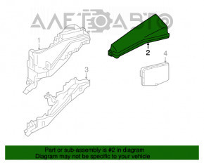 Toyota Camry v50 12-14 2.5 usa fuse box cover underhood