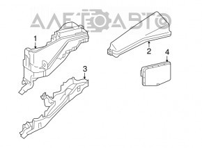 Toyota Camry v50 12-14 2.5 usa fuse box cover underhood