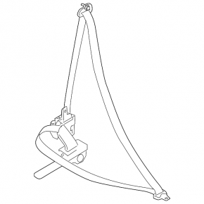 Nissan Rogue 14-20 Passenger Seat Belt Black