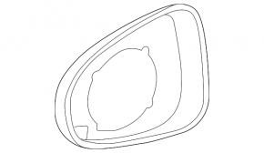 Left mirror housing for Audi A3 8V 15-20