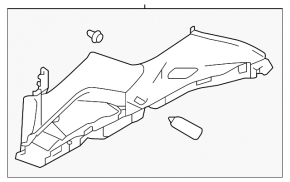 Rear pillar trim right upper Subaru Impreza 5d 17-23 ser