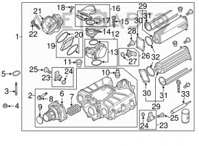 Throttle body Porsche Cayenne 958 11-18 4.8T