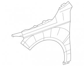 Front right wing Mercedes CLA 14-19