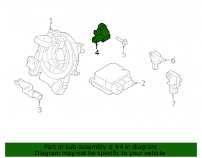 Airbag sensor rear left Ford Ecosport 18-22