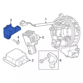 Airbag sensor rear left Ford Ecosport 18-22