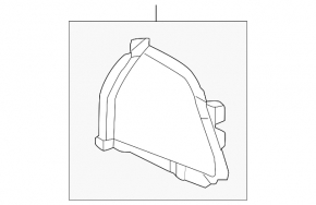 Mazda CX-50 23-25 black left side panel trim