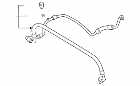 Air conditioner tube compressor-heater VW Jetta 11-18 USA TDI