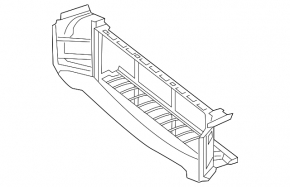 Lower radiator deflector Mercedes CLA 250 14-19