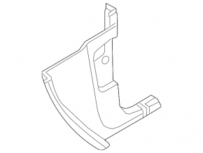 Front pillar trim lower left VW Taos 22-25 black