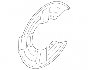 Brake Disc Cover Rear Right Mini Cooper Countryman R60 10-16