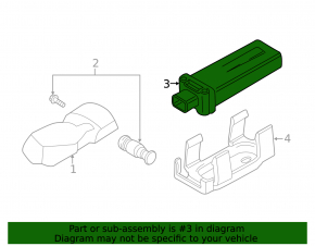 Antenna Keyless BMW 5 F10 11-16 rear, under the bumper