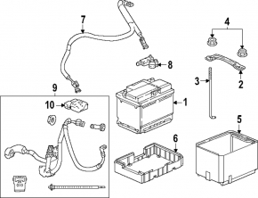 Negative battery terminal for Honda Civic XI FE/FL 22-24 5d