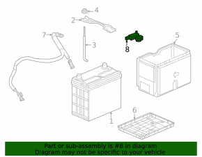 Negative terminal of battery Honda CRV 23- with sensor