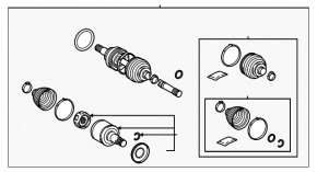 Front right axle shaft for Lexus LX 22-26