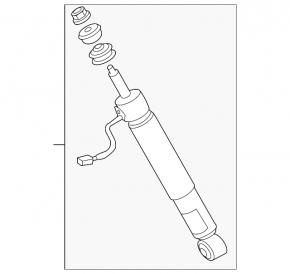 Rear right shock absorber Lexus GX460 10-23 electric