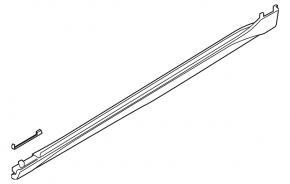 Left threshold for Audi A6 allroad 19-25