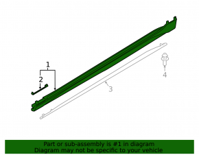 Left threshold for Audi A6 allroad 19-25