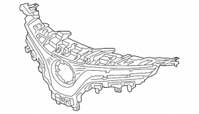Radiator grill grill Toyota Camry v70 18-19 L/LE