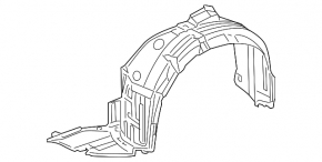 Front right fender liner for Lexus GS350 GS450h 08-11