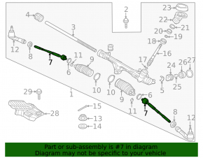 Steering rod right Kia Niro 23-
