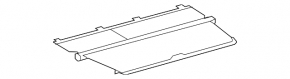 Trunk curtain Lexus RX350 RX450h 13-13 black
